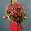 15 кустовых роз Глория 70 см